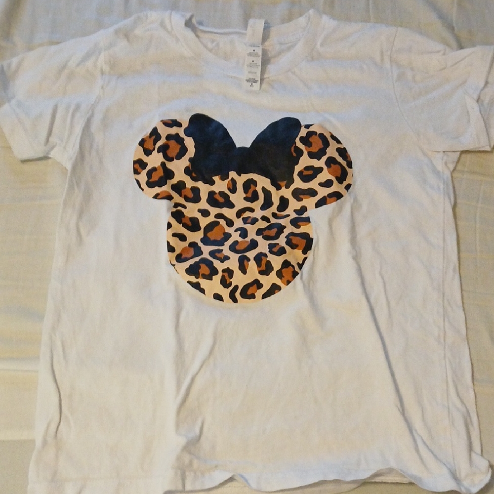 Leopard Print Kids Shirt with Bow